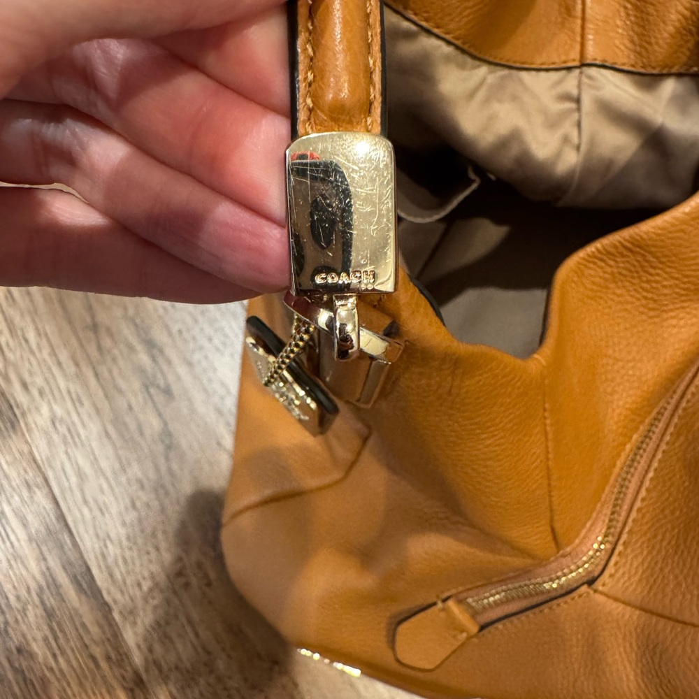 Coach Tan Leather Tote - Picture 14 of 16